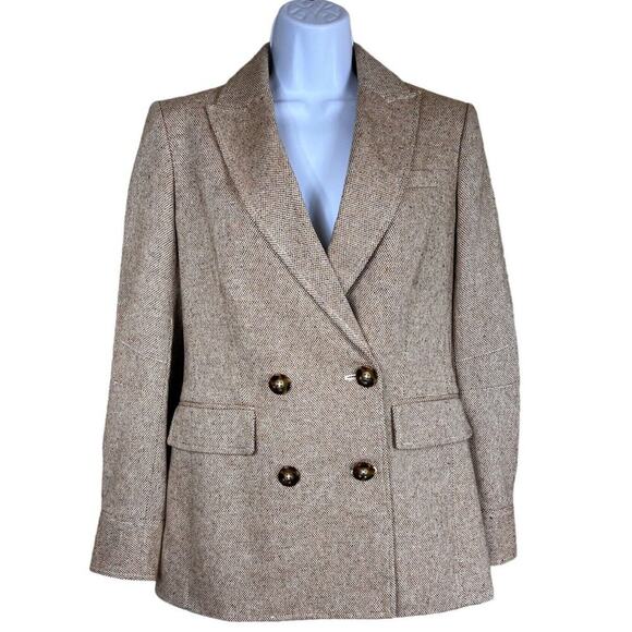 Veronica Beard Jackets & Blazers - Veronica Beard Pyle Dickey Blazer in Camel Womens Size 2 Double Breasted NWT